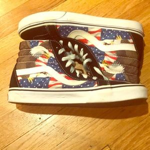 Vans High tops American flag